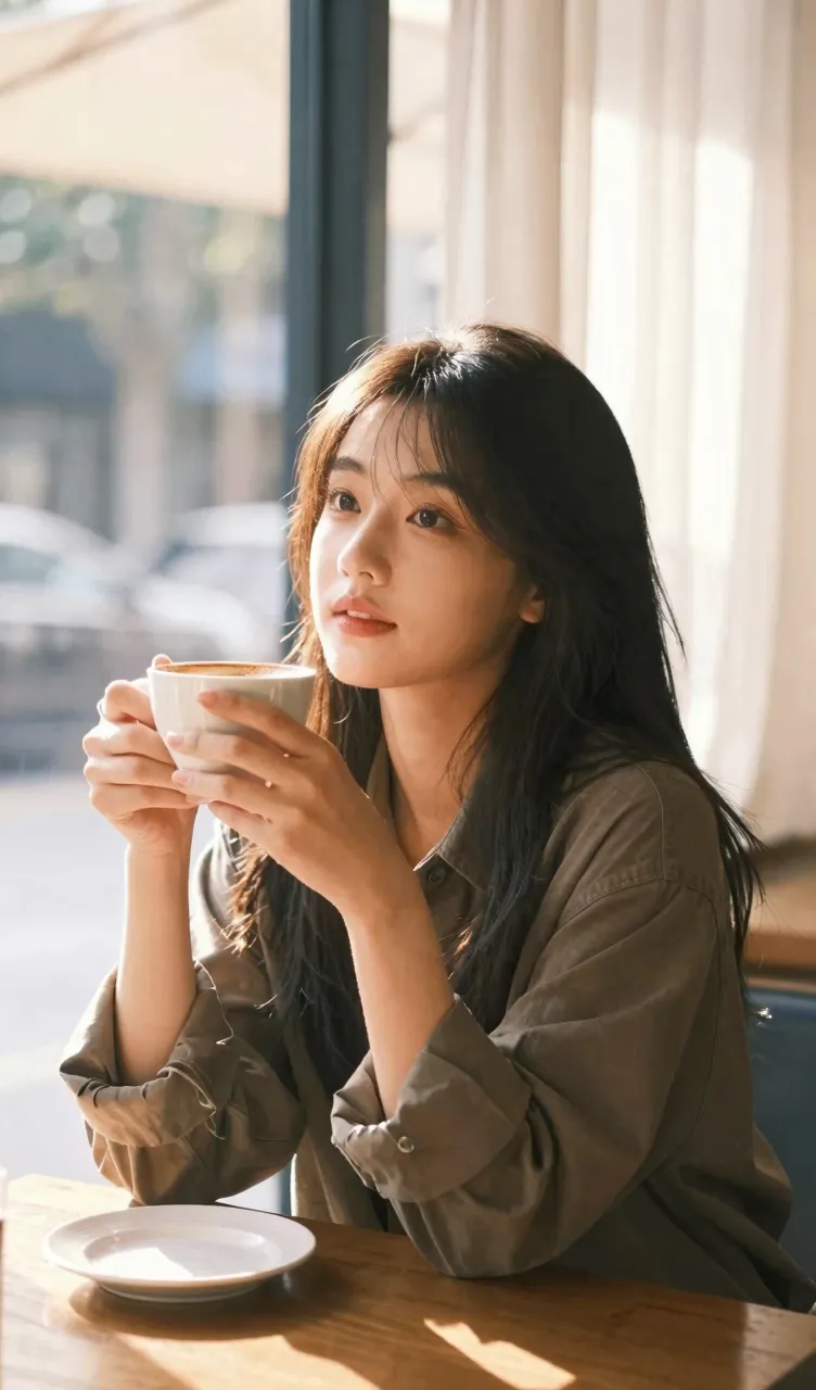 Cozy Cafe Window Moment