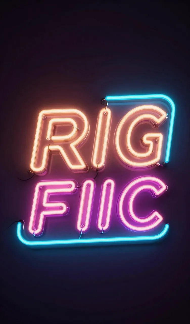 Neon Sign Typography